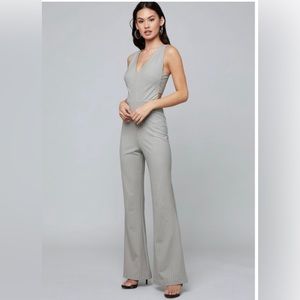 Bebe cute cut out pinstripe jumpsuit!